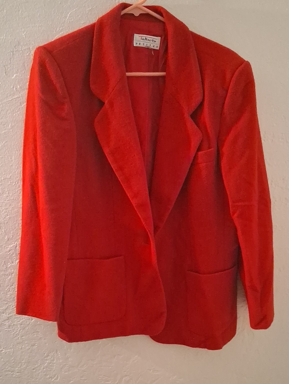 Talbots Vibrant Red Women's Blazer Jacket Cherry girl cute tailored